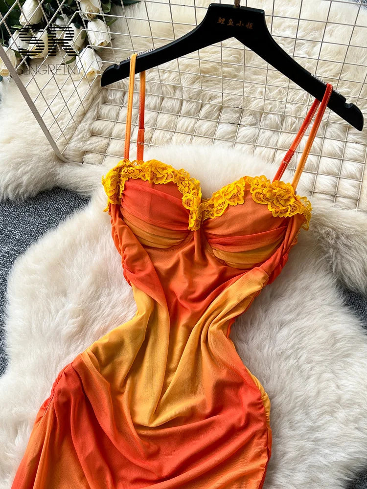 Gradient Mesh Beach SunDress