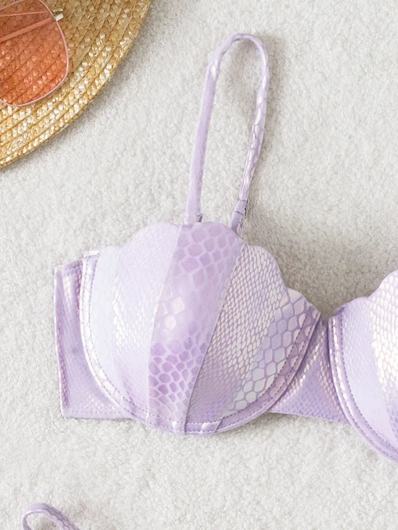 Sexy Shell Underwire Bikini Set