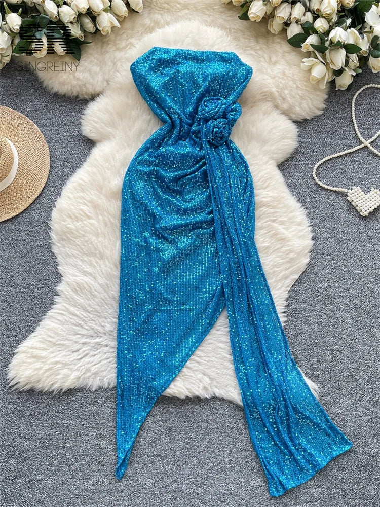 Senior Sequins Party Dress