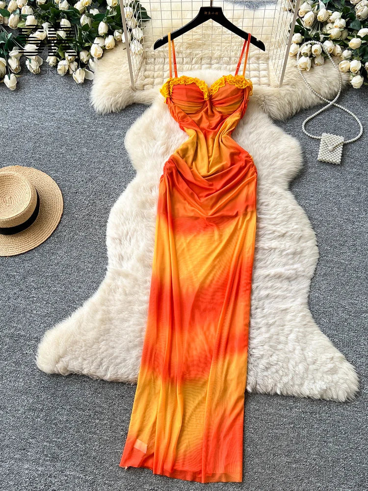 Gradient Mesh Beach SunDress
