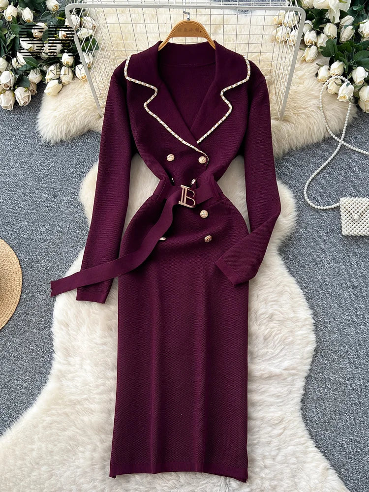 Office Lady Multicolor Dress