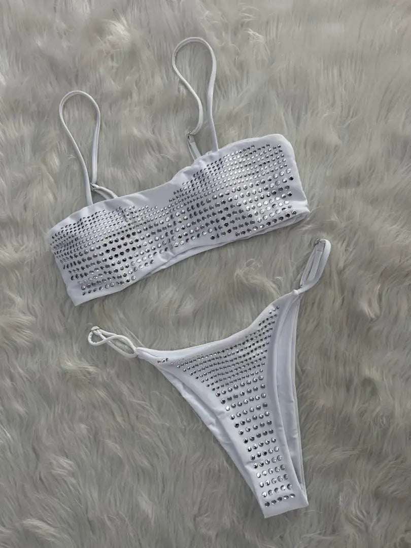 Luxury Rhinestone Micro Bikini Set