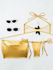 Luxury Gold Starfish Ornament Bikini Set