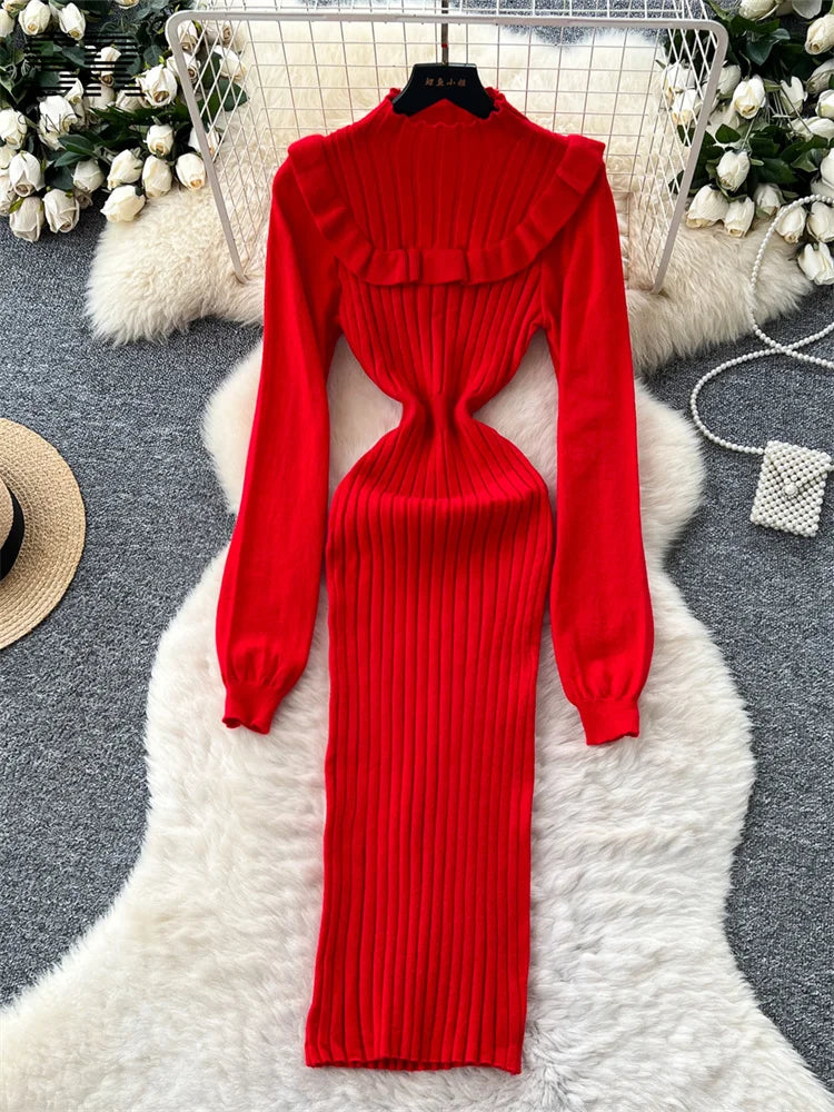 Stripe Knitted Dress