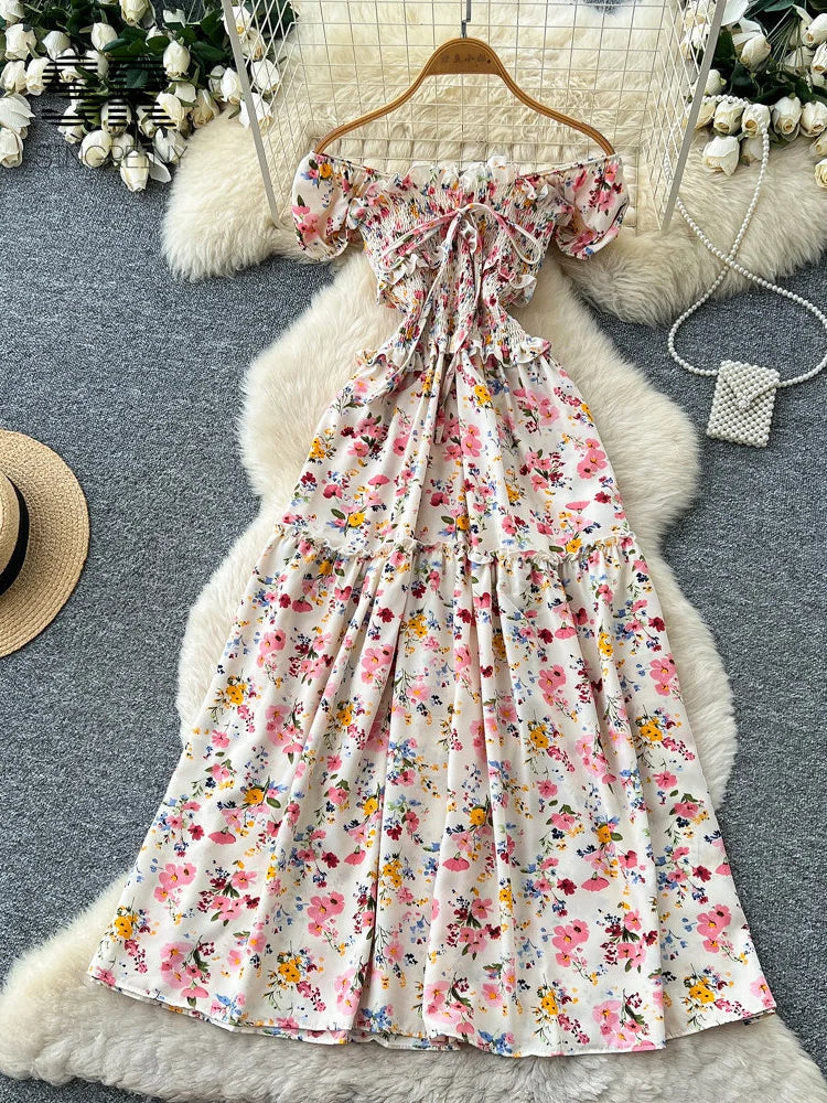 Vacation Floral A-line SunDress