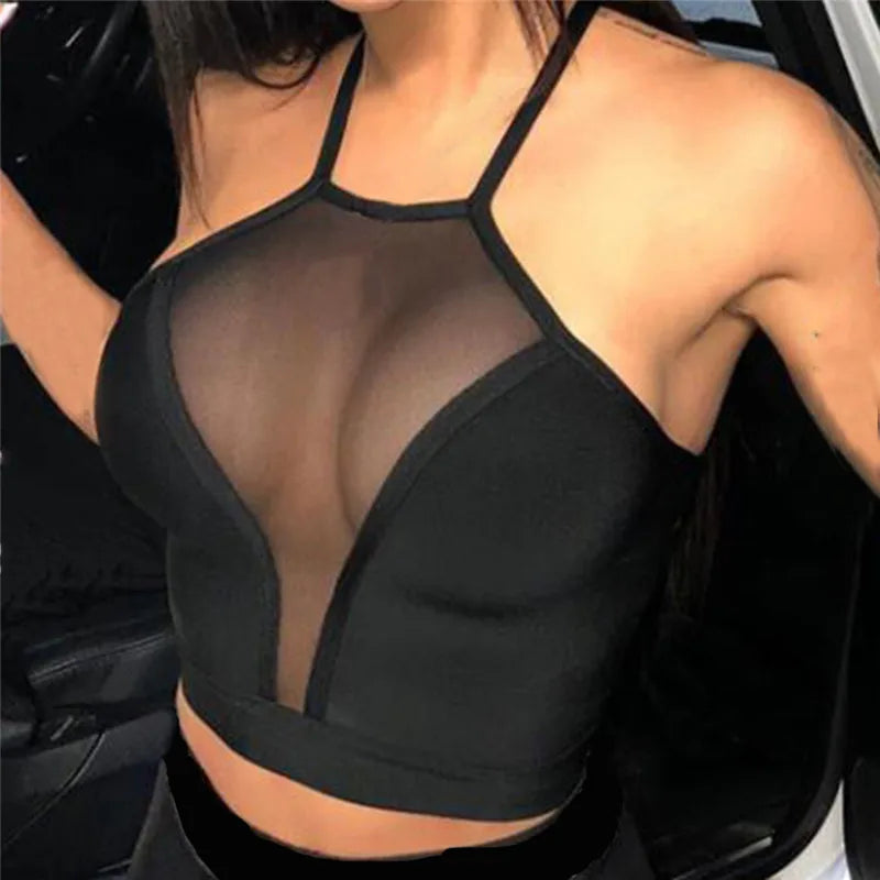 Sexy mesh crop Top