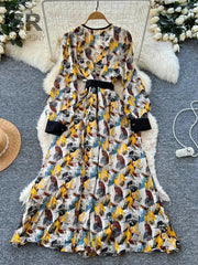 Vintage Art Print Dress