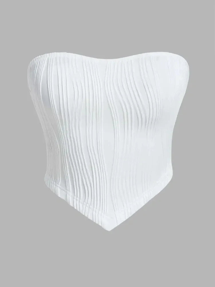 Strapless Crop Tube Top
