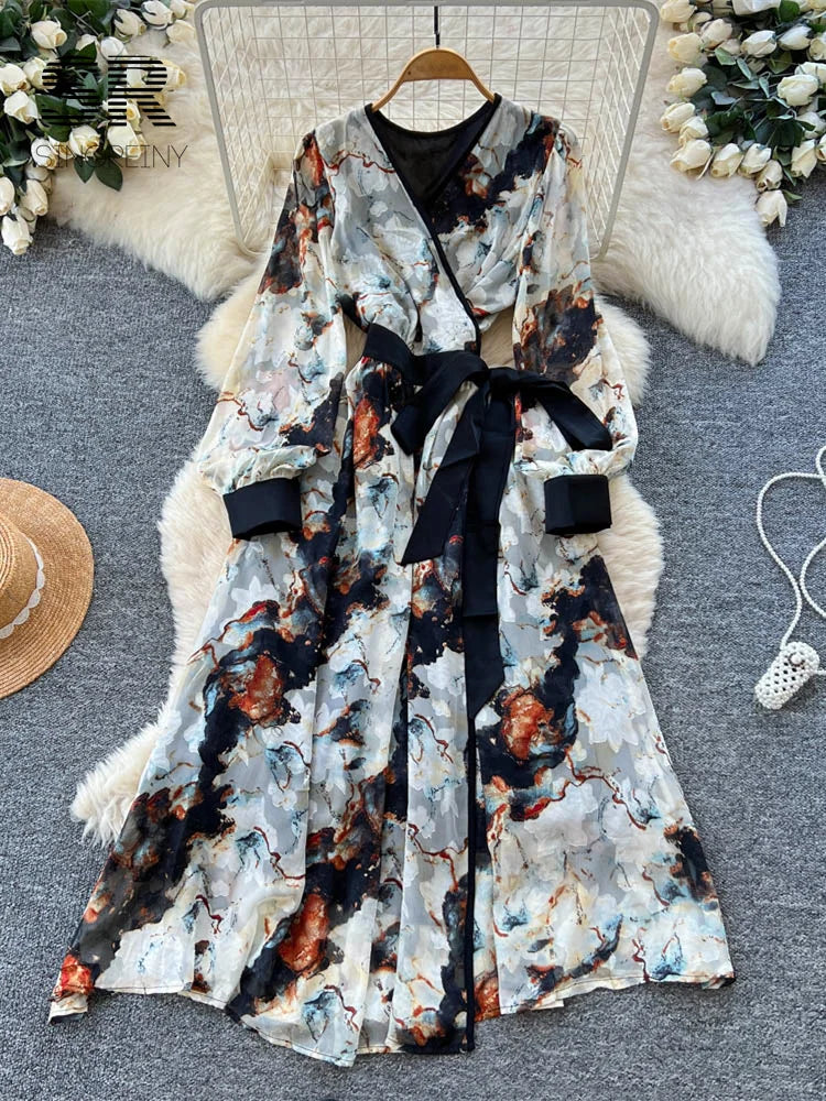 Vintage Art Print Dress