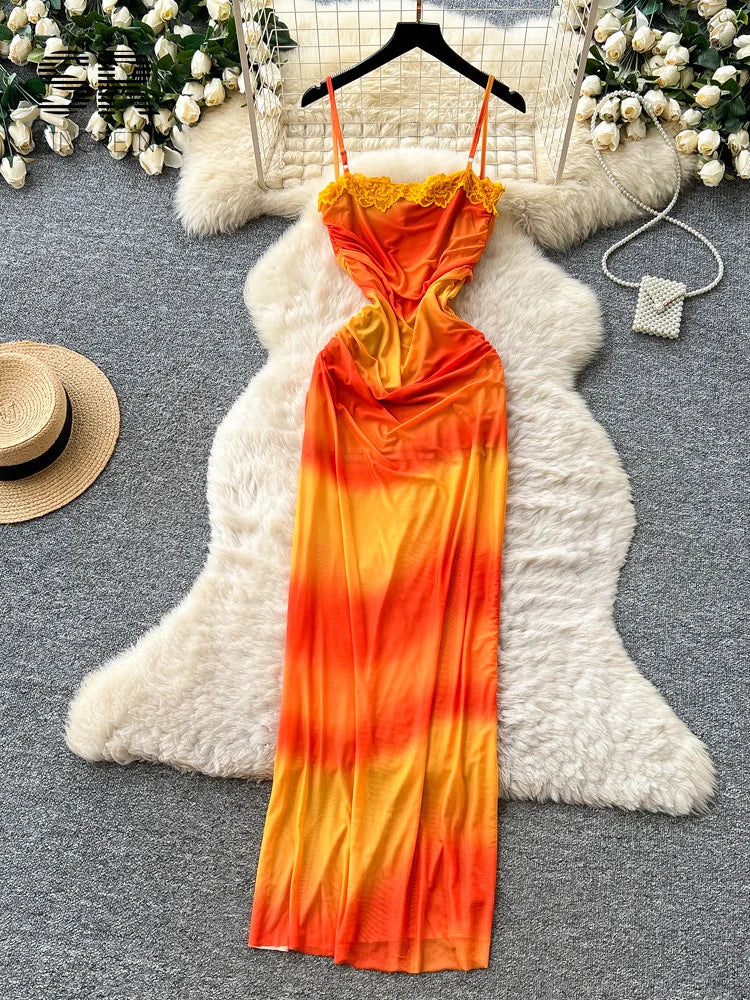 Gradient Mesh Beach SunDress