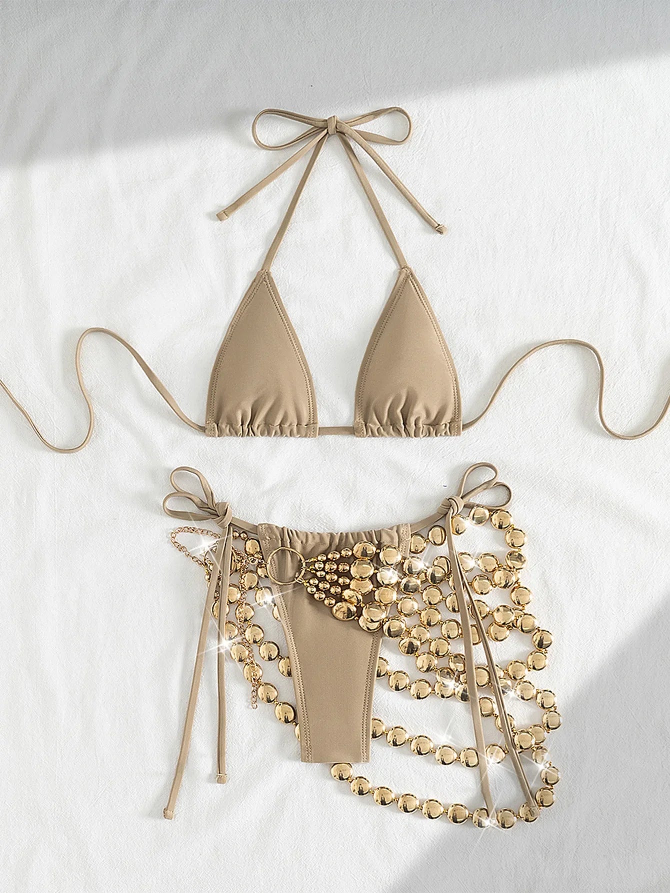 New Khaki Bikini Set