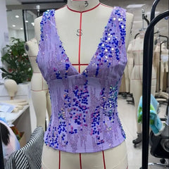Vintage Y2k Sequin Tank Top
