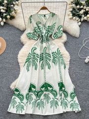 Bohemian Print Long Dress