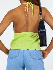 Halterneck Crop Tops