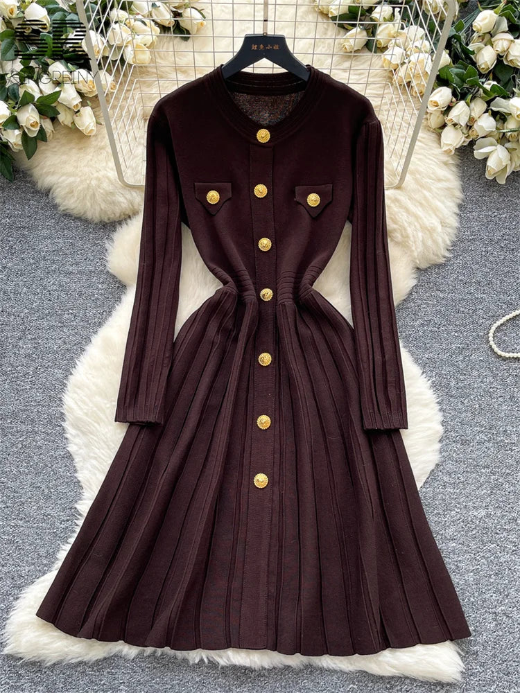 Autumn Style Knit Dress