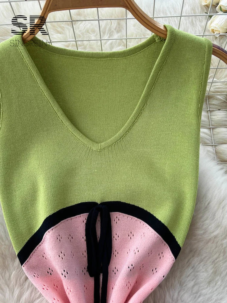 Color Block Knitted Dress