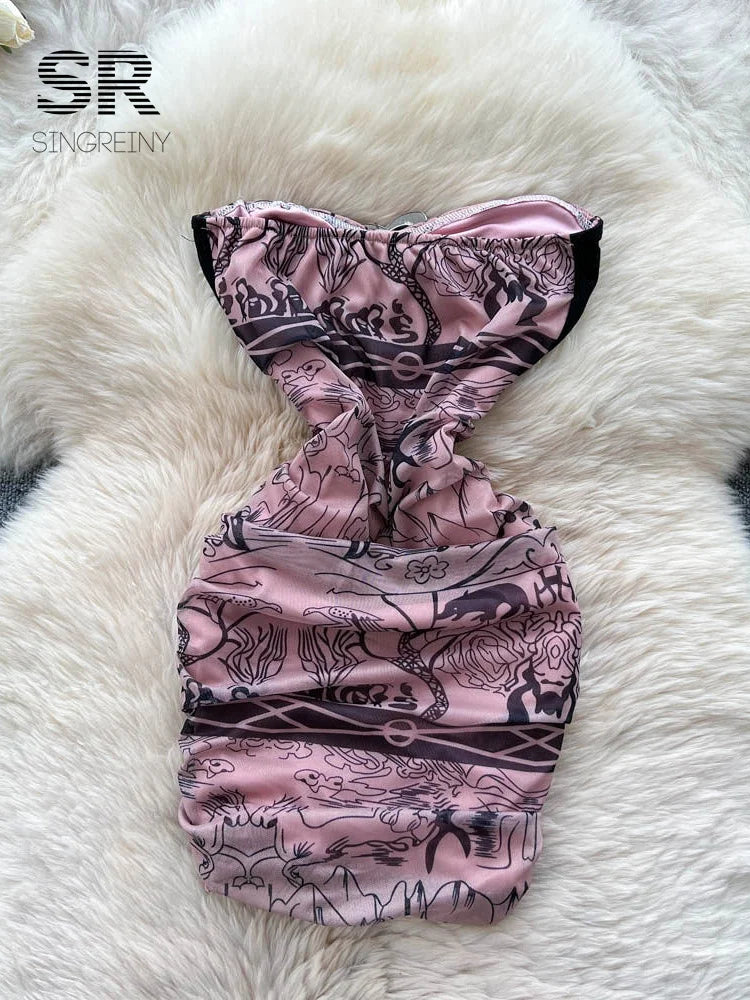 Artistic Print Hotsweet Dress