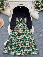 High Quality Print Shirt Dress