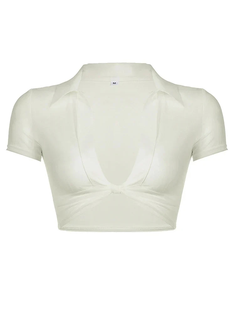 Women's Transparent Mesh Crop Top