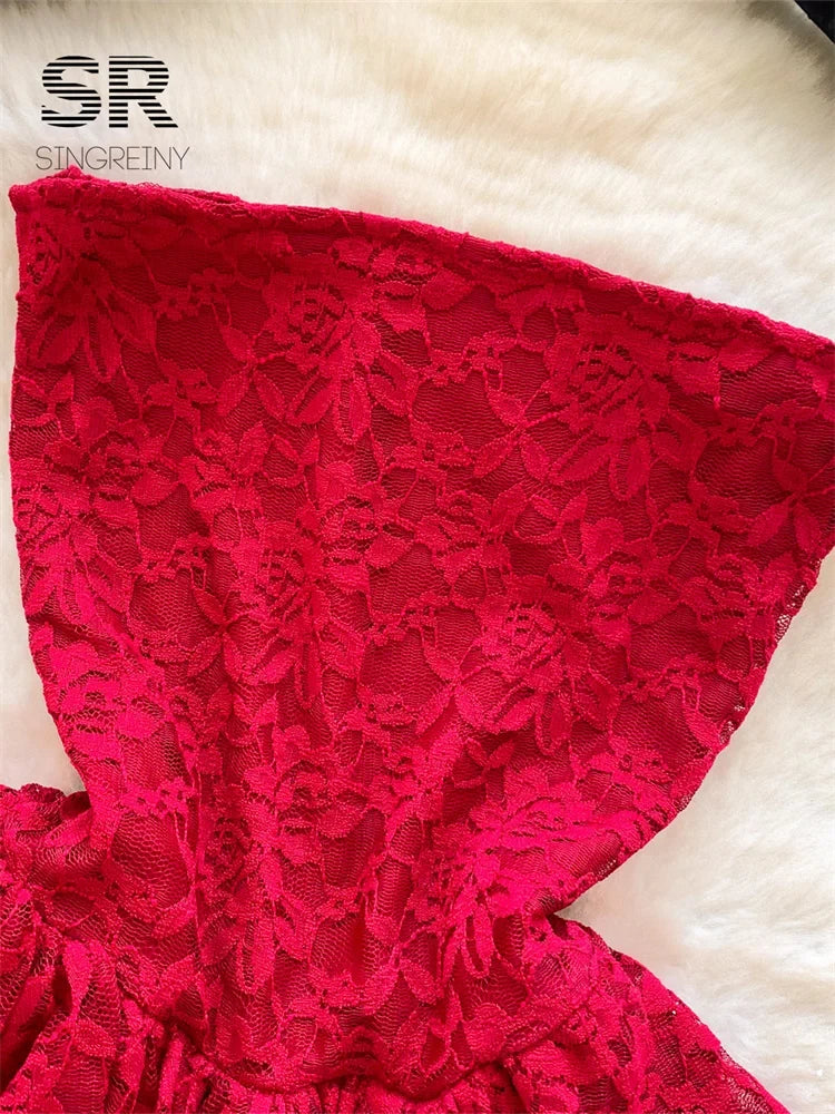 Ladies Floral Lace Dress