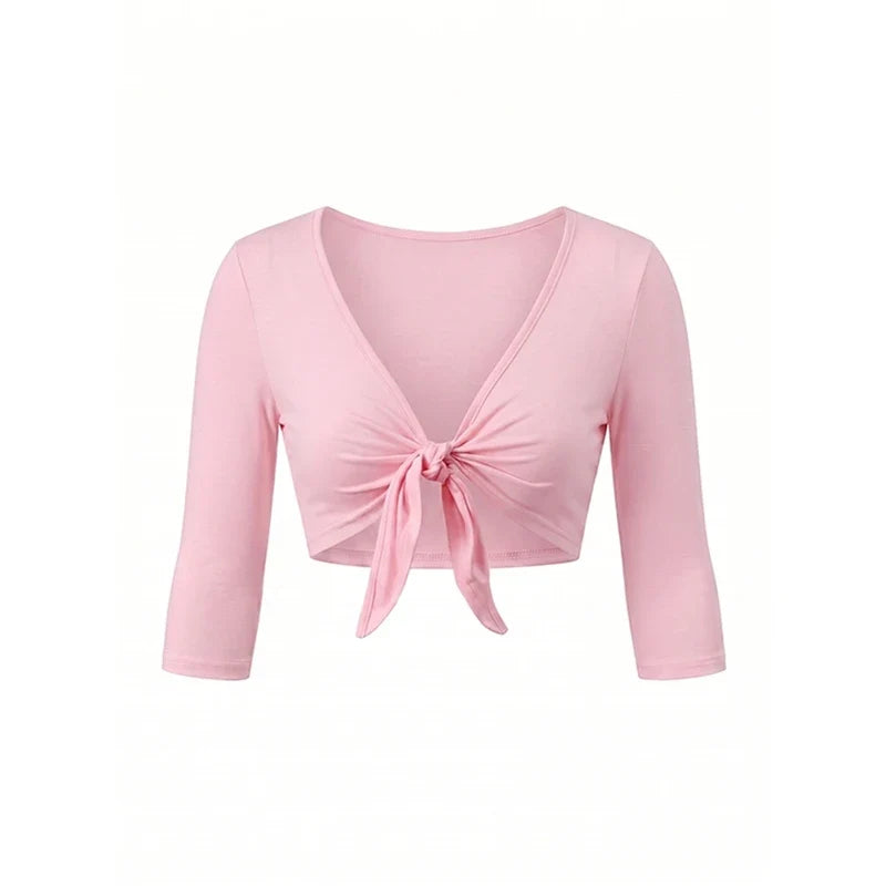 Thin Cover Up Streetwear Bolero T-shirt