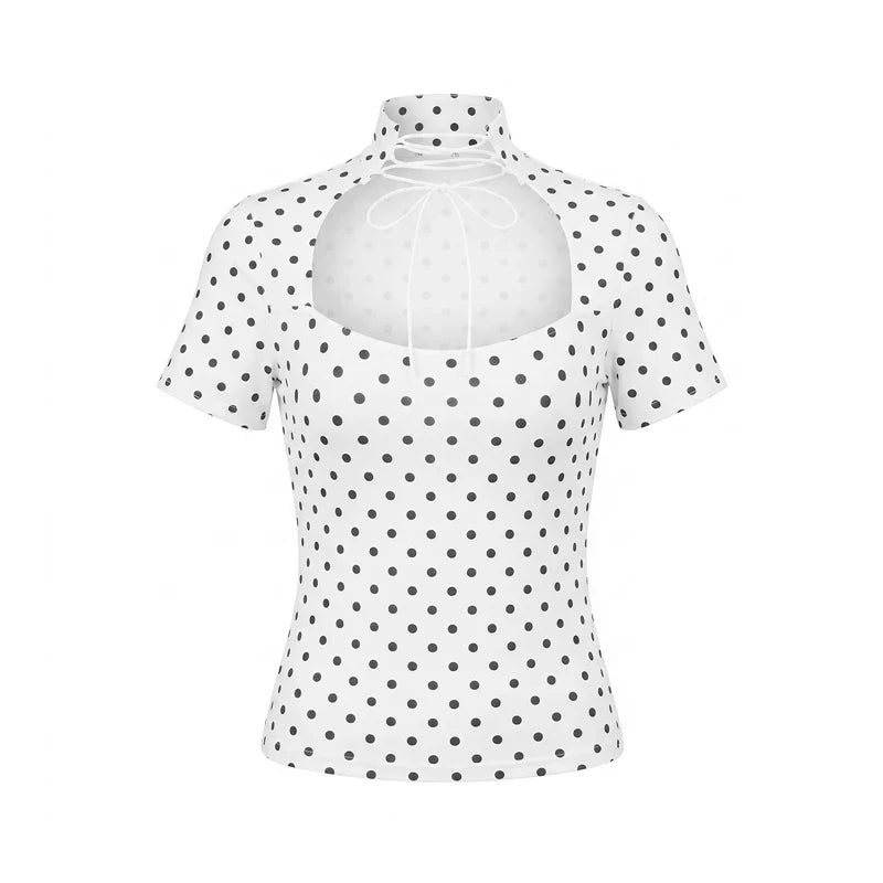 Polka Dot Short Sleeve T-Shirts