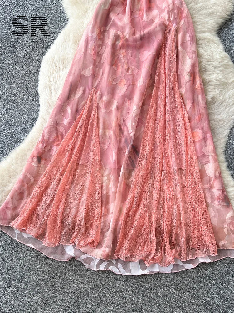 Holiday Lace Chiffon SunDress