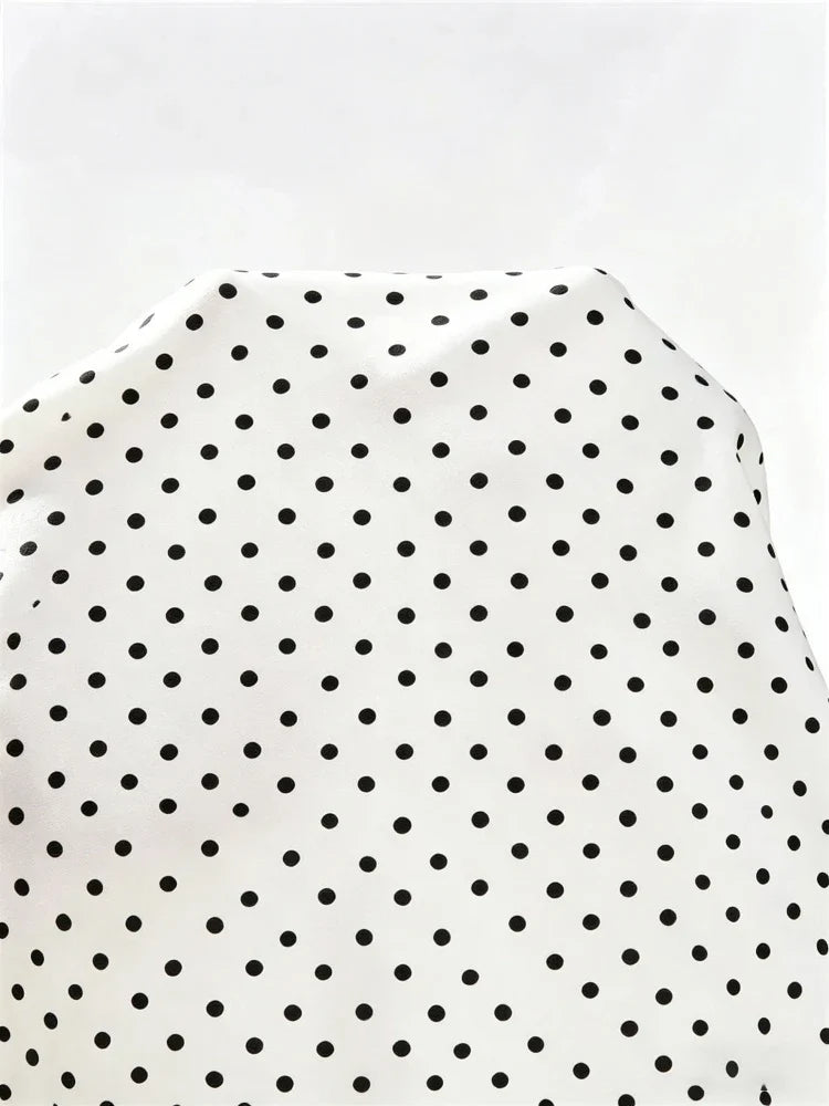 Mock Neck Polka Dot Printed Tank Top