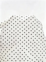 Mock Neck Polka Dot Printed Tank Top