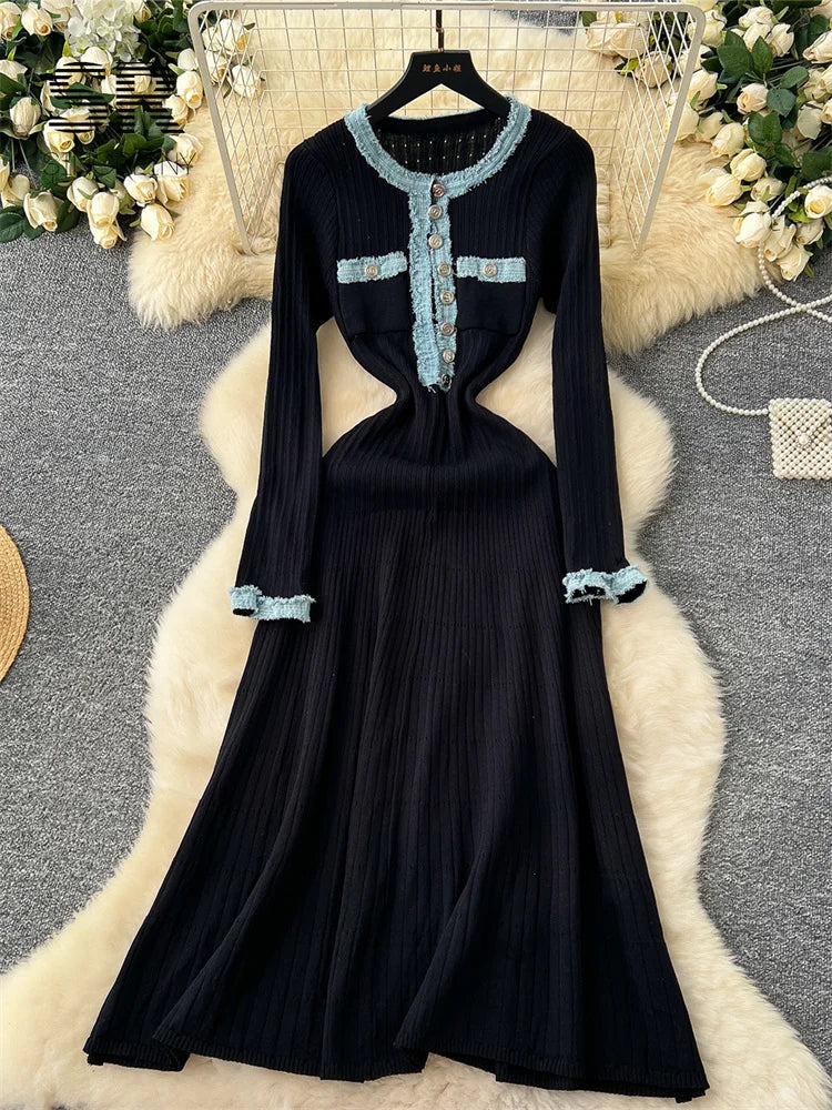 Luxury Autumn Sweater Dress