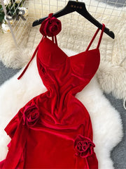 Velvet Party Long Dress
