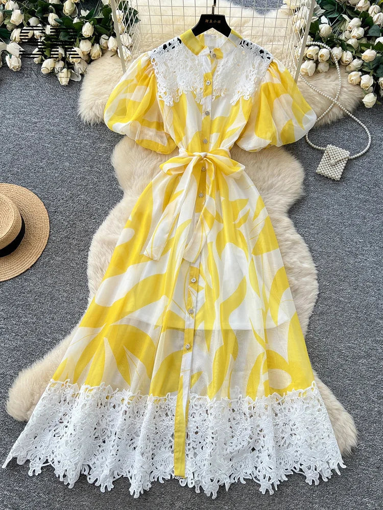 Holiday Print Dress