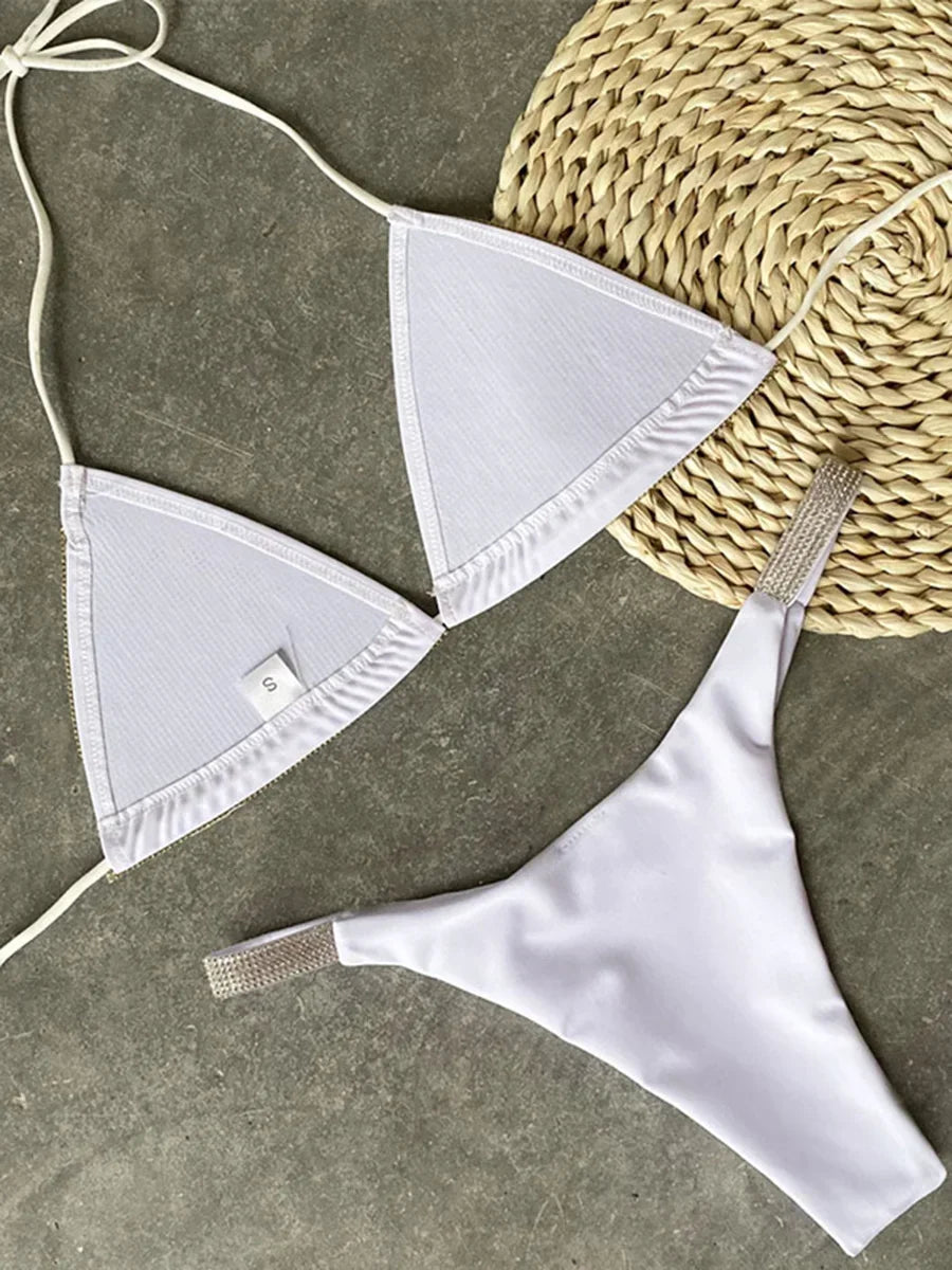 Shiny Sequins Diamond Micro Bikini