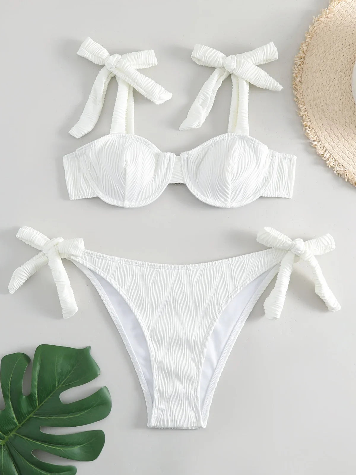 Sexy White Thong Bikini