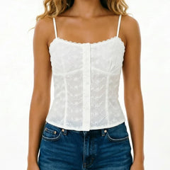 Eyelet Embroidery Cami Top