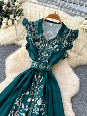 Artistic Print Classy Dress