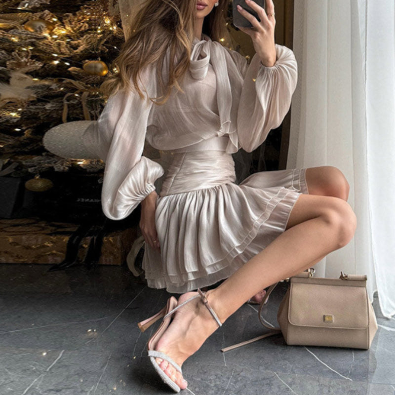 Elysian Veil Mini Skirt Set