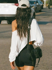Streetwear Off-shoulder Crop Top