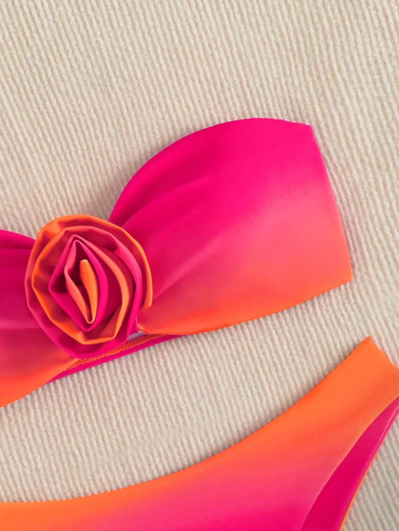 Sexy Orange Gradient Bikini Set
