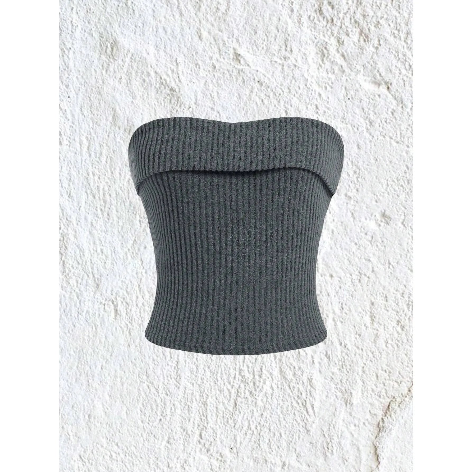 Rib-knit Tube Top