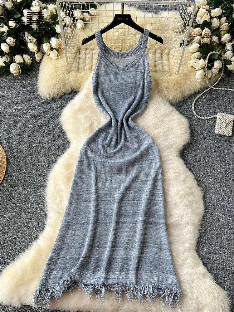 Bohemian Vintage Knitting Dress