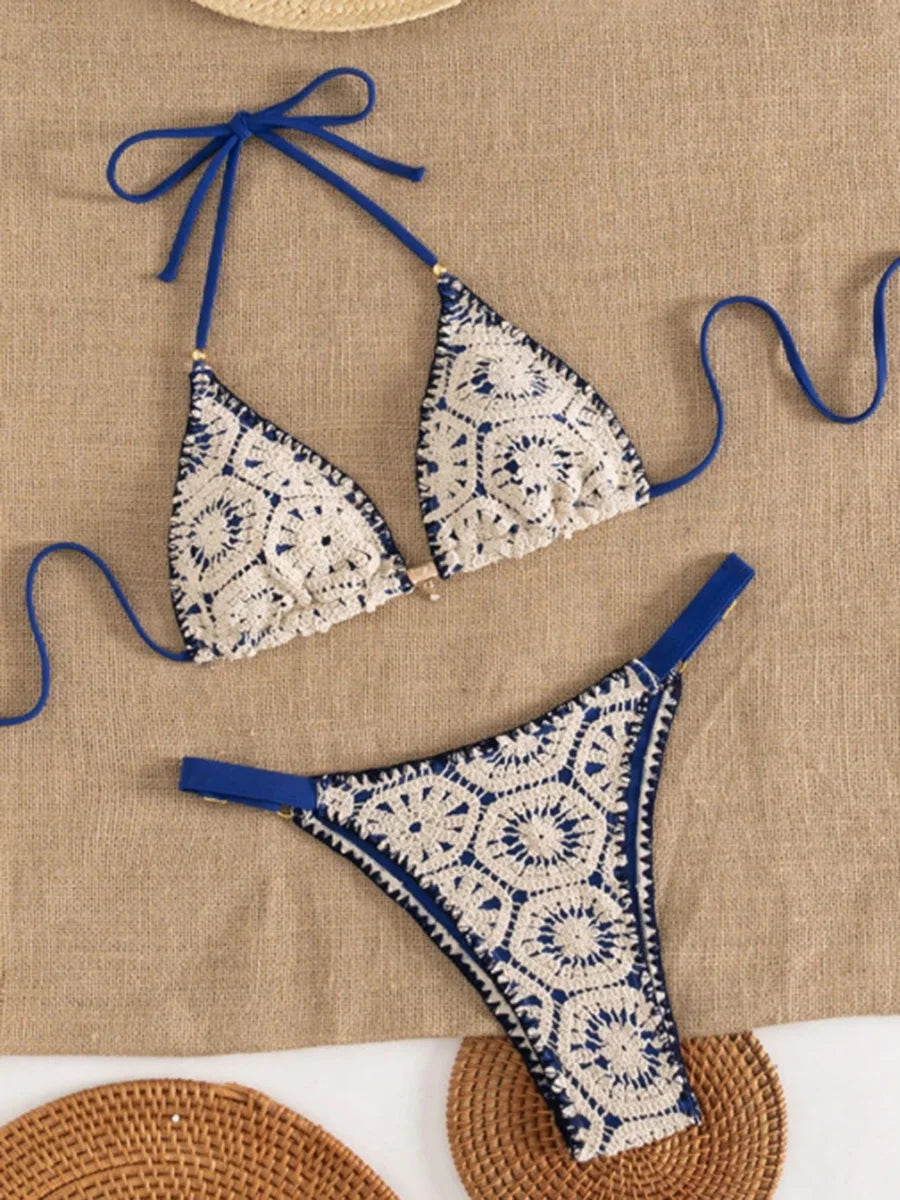 XS - L Halter Crochet Bikini