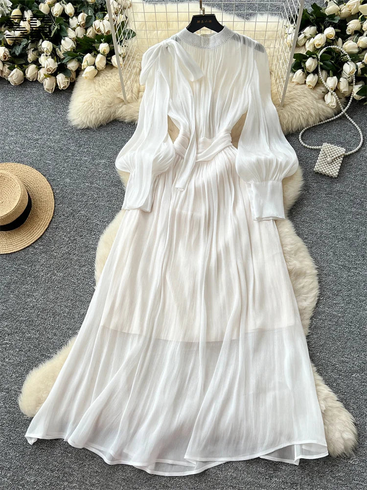 Elegant Beading Maxi Dress