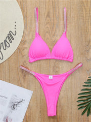 Diamond Swimwear Women Sexy Pink Micro Bikini