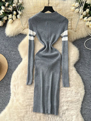 Korean Style Slim Warm Dress