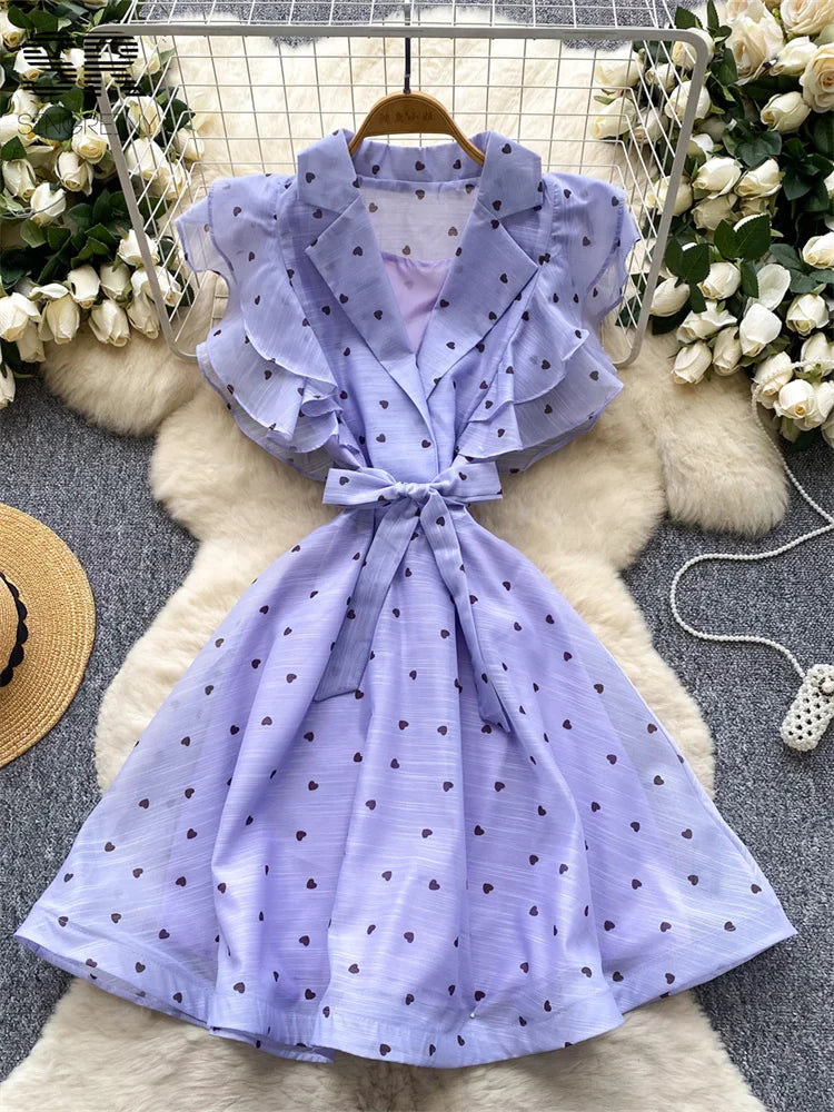 Sweet Heart Print SunDress