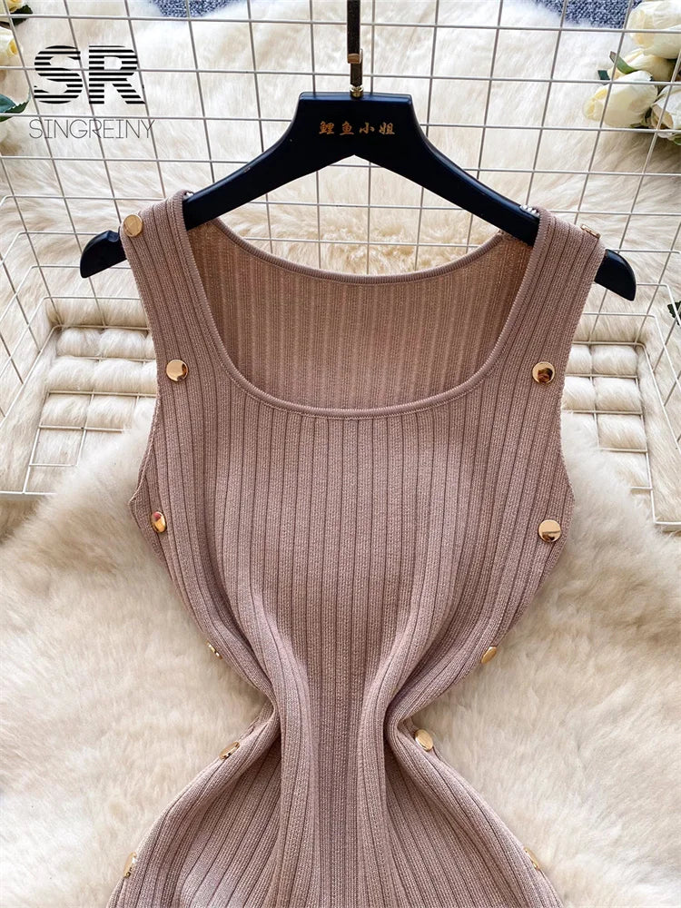 Chic Knitting Pencil Dress