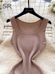 Chic Knitting Pencil Dress