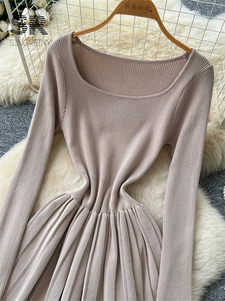 Simple Sensual Pleated Dress