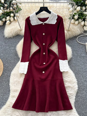 Ruffle Knit Dress